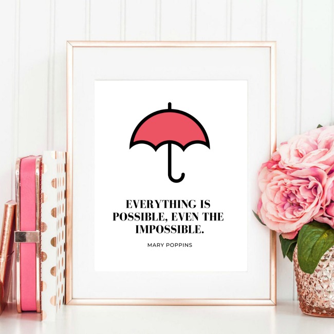 Perfect for Mary Poppins fans, download and print these Mary Poppins Quotes Printables for Gifts, Gallery Walls and more! Mary Poppins Returns now on BluRay.